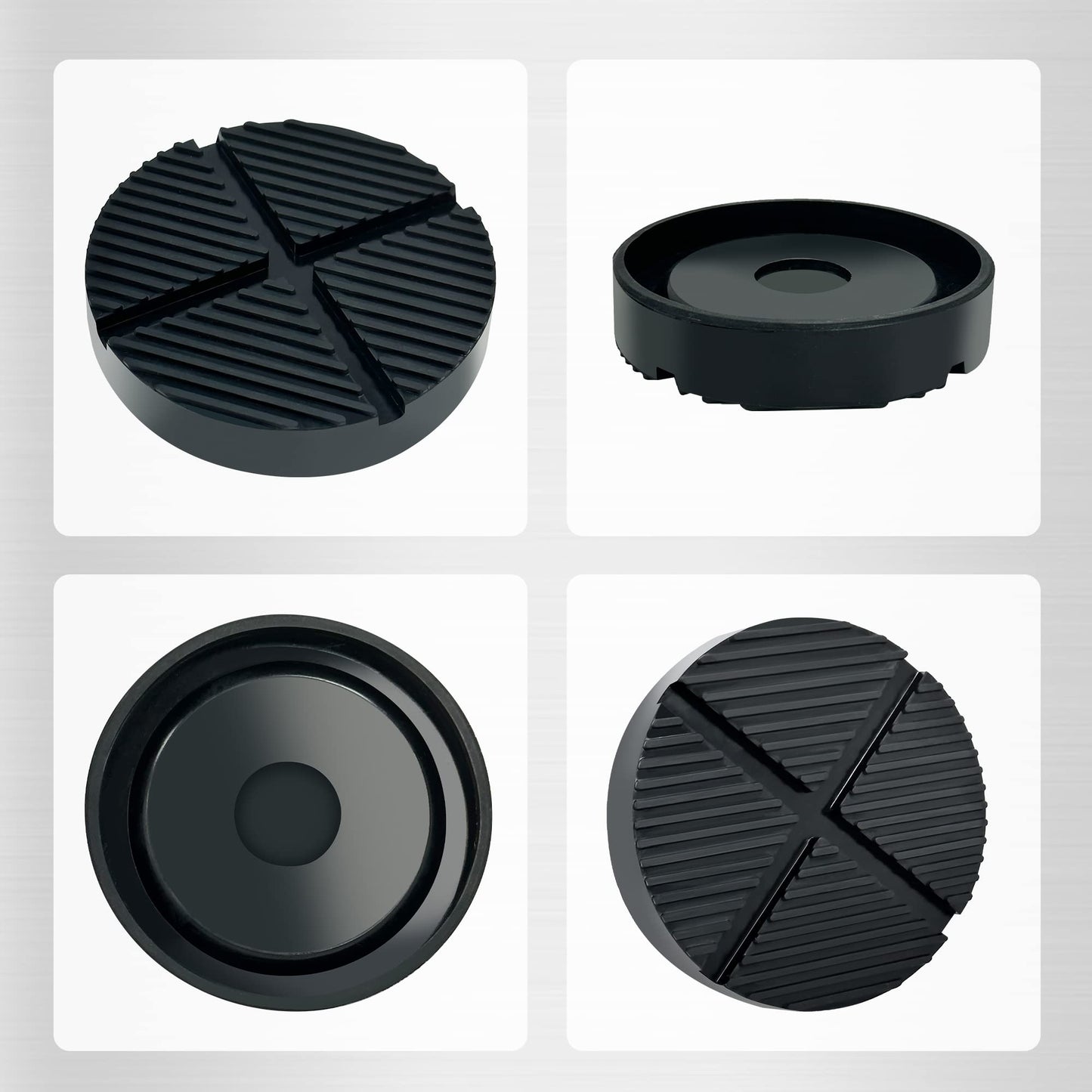 TONDA Floor Jack Rubber Pad, Universal Jack Puck Adapter, Pinch Weld Side Frame Rail Protector, 2 Pack