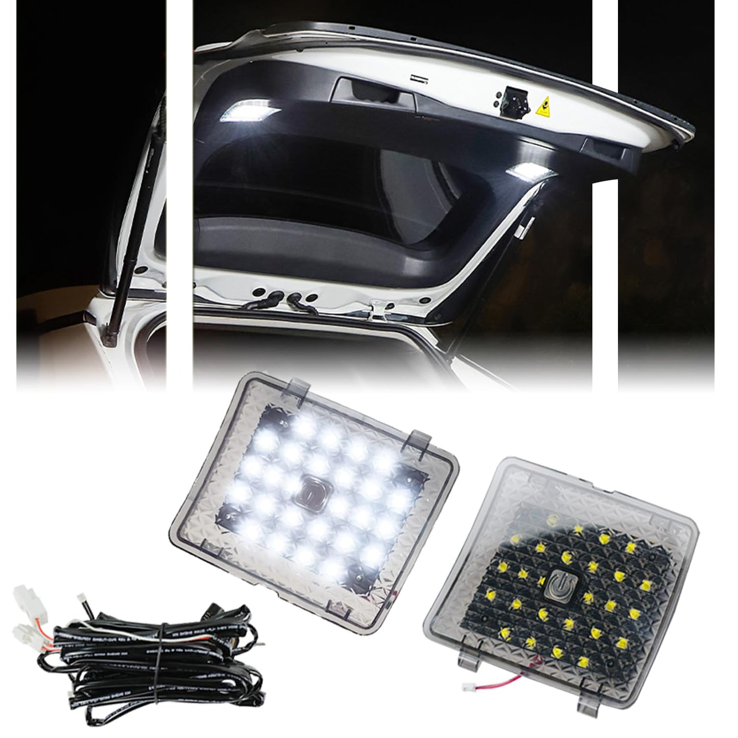 Gsowo 2 Pcs Led Trunk Overhead Lights For Toyo-Ta Rav4 2019 2020 2021  Rav4 Accessories Rear Hatch Door Lid Trunk Cargo Lamp Trunk Ceiling Lighting  (Not Fit For 2022+ Rav4)