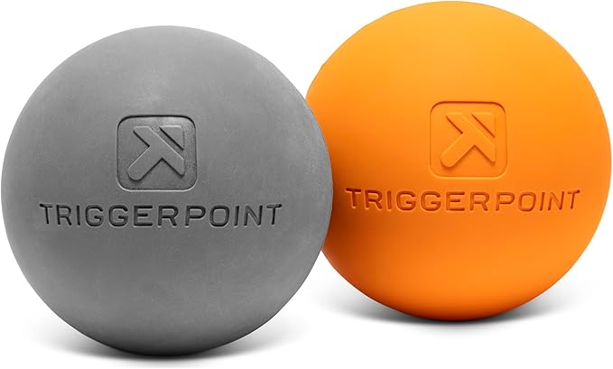 Foundation Massage Balls - Medium-Density Myofascial Release Tool, Durable Vulcanized Rubber, Portable, Ideal for Muscle R...