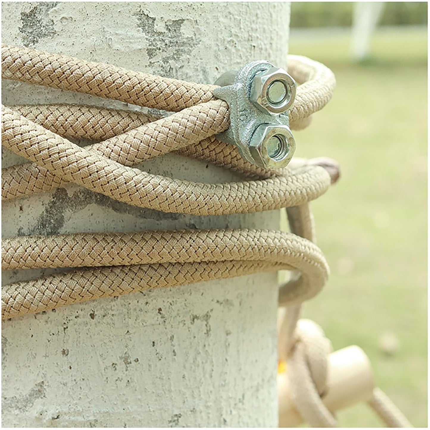 Amusement Park Suspension Bridge,Rope Ladder Bridge,Rickety Bridge, Slackline Accessories,Suitable for Outdoor Activities(Size:26.24ft(8m))
