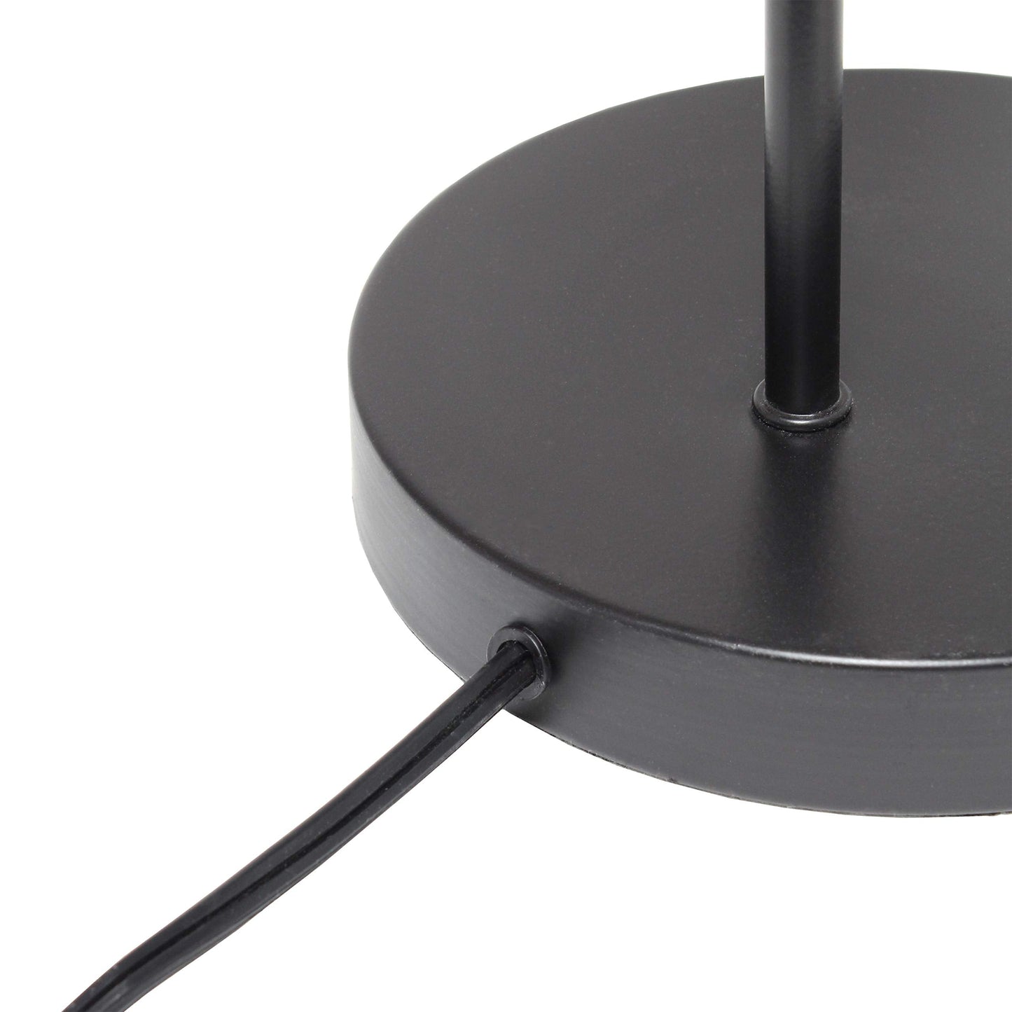 Elegant Designs Lt2068-Blk Metal Table Desk Lamp, Black Caged Design