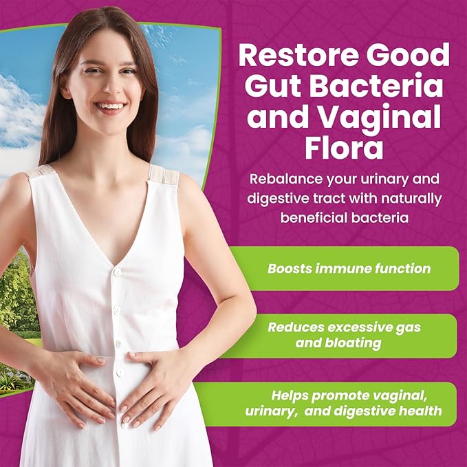 Women Probiotics w/ Prebiotics & Cranberry - 6 Billion CFU, 4-Strain (Including Bifidobacterium Longum & Lactis) Prebiotic Probiotic Women to Support Urinary, Immune, Vaginal Health & Digestive Health