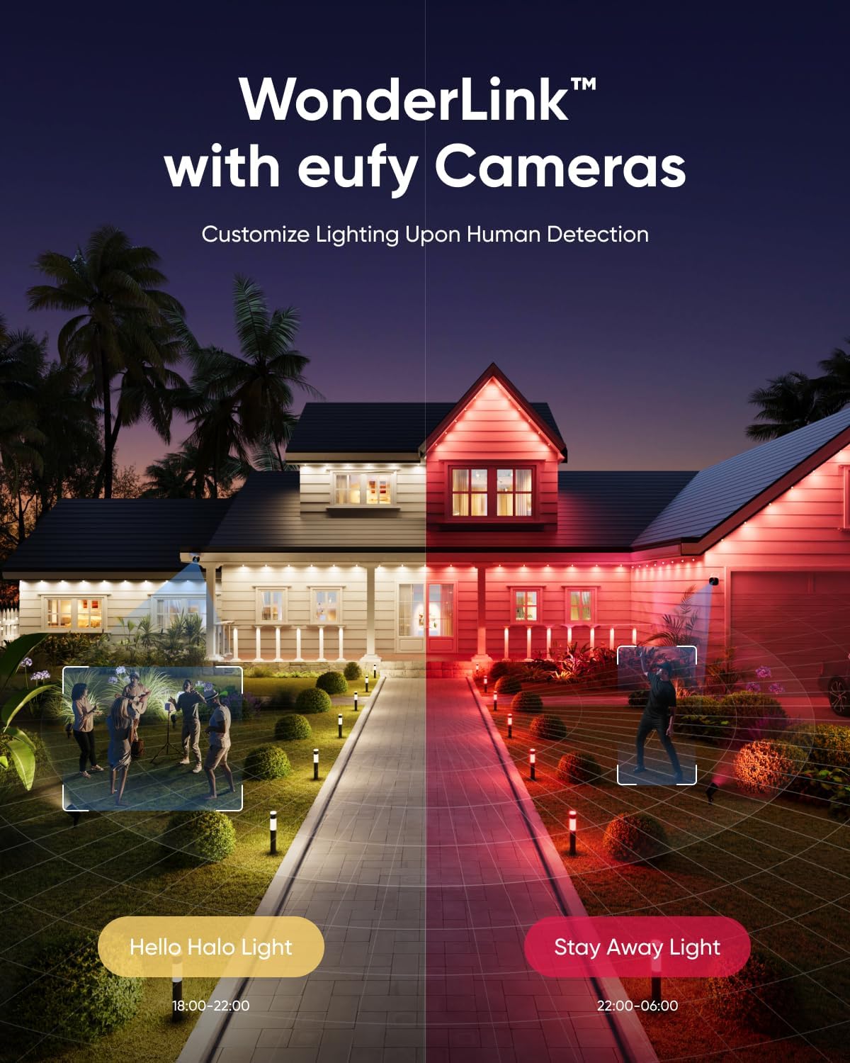 Eufy Permanent Outdoor Lights E22  150Ft With 90 Triple-Led Lights  Smart Rgbww  Daily And Holiday  Up To Ip67 Waterproof  Ai Lighting Themes For Halloween  Christmas  Links With Cameras  White