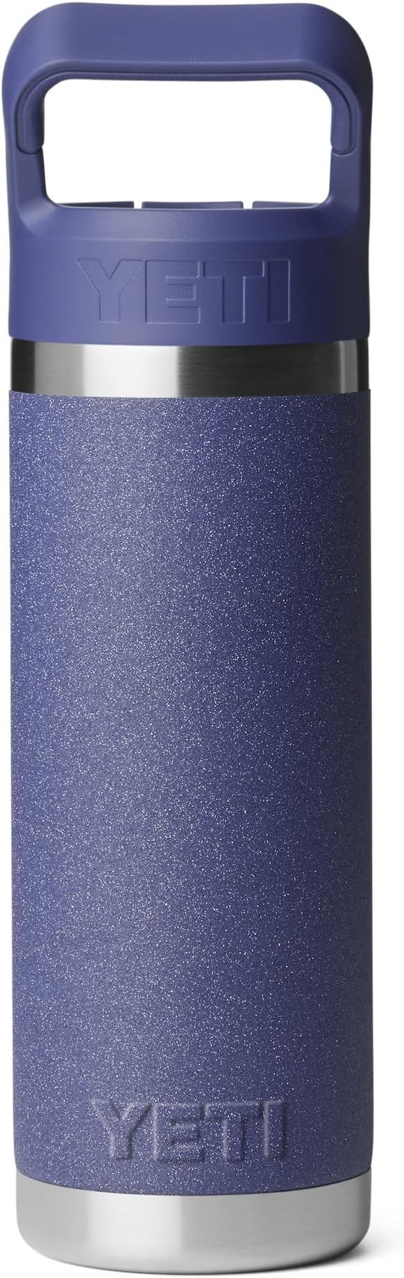 YETI Rambler 18 oz Bottle, Vacuum Insulated, Stainless Steel with Straw Cap, Moon Dust