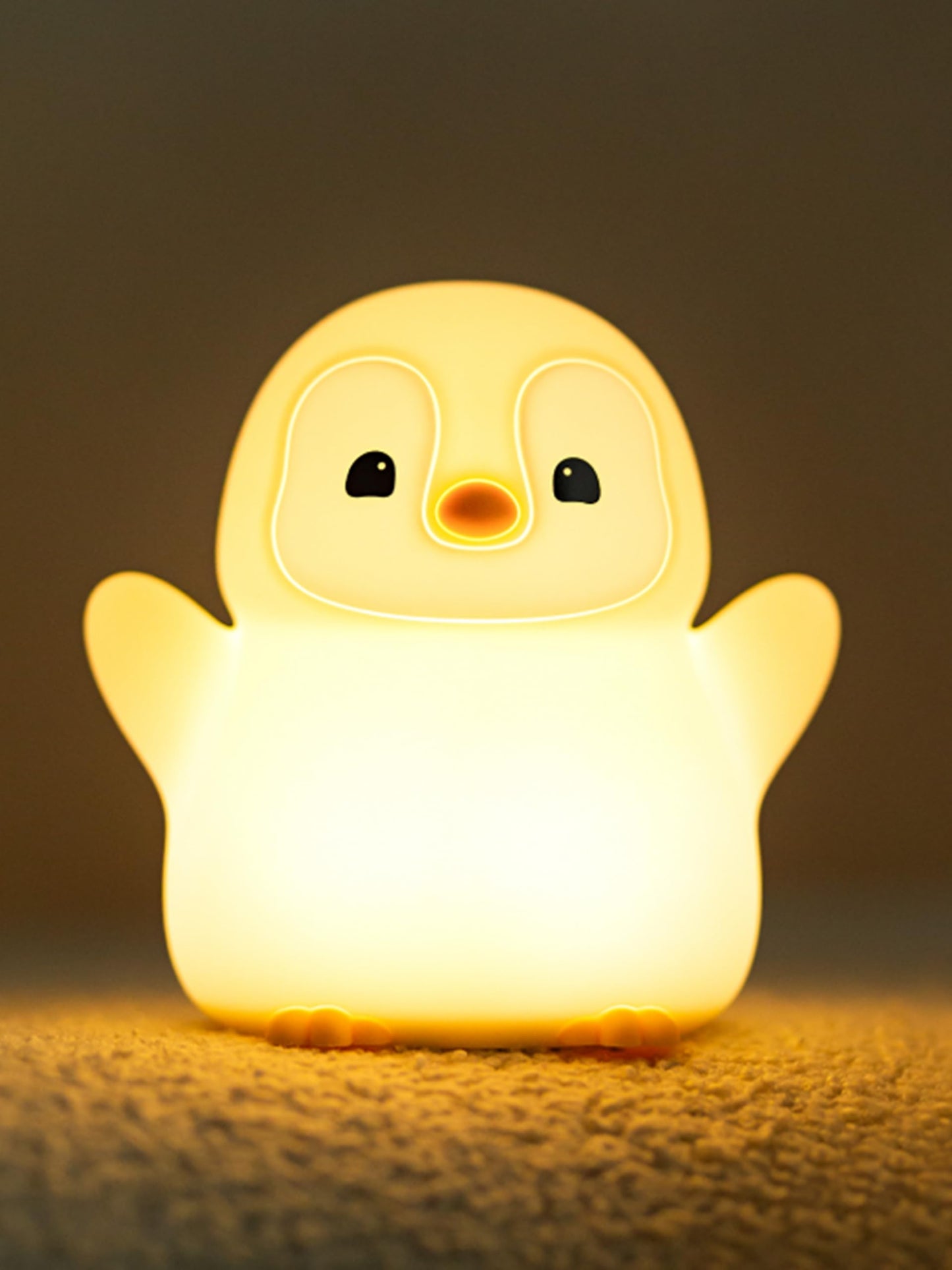 YuanDian Penguin Night Light - Cute Silicone Toy, Warm Color, Model FSYD, Ideal for mature-themeds and Teens, Perfect for Christmas and Birthday Gifts