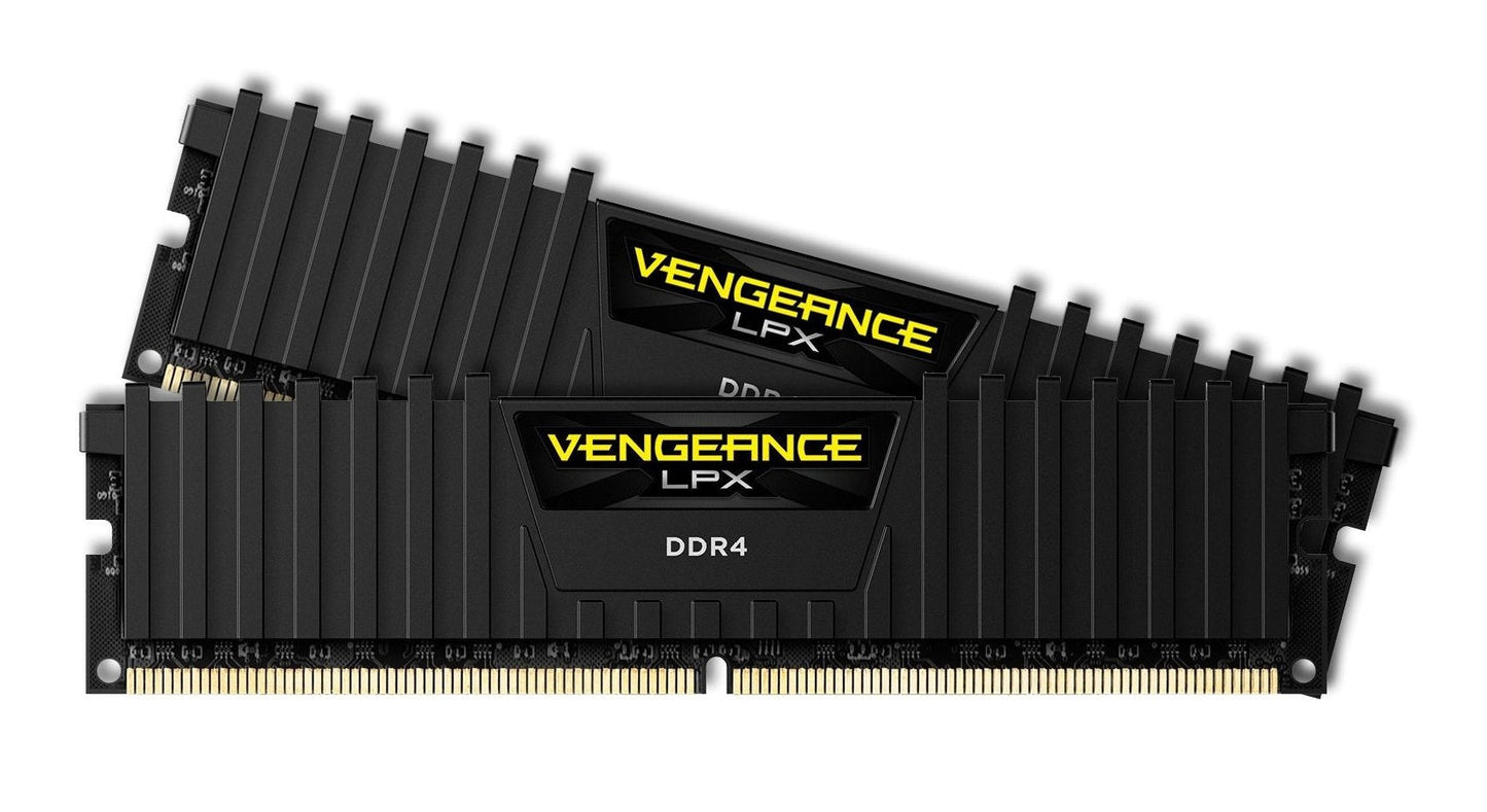 Corsair CMK32GX4M2A2400C16 Vengeance LPX 32GB (2x16GB) DDR4 2400 (PC4-19200) C16 for DDR4 Systems - Black-New