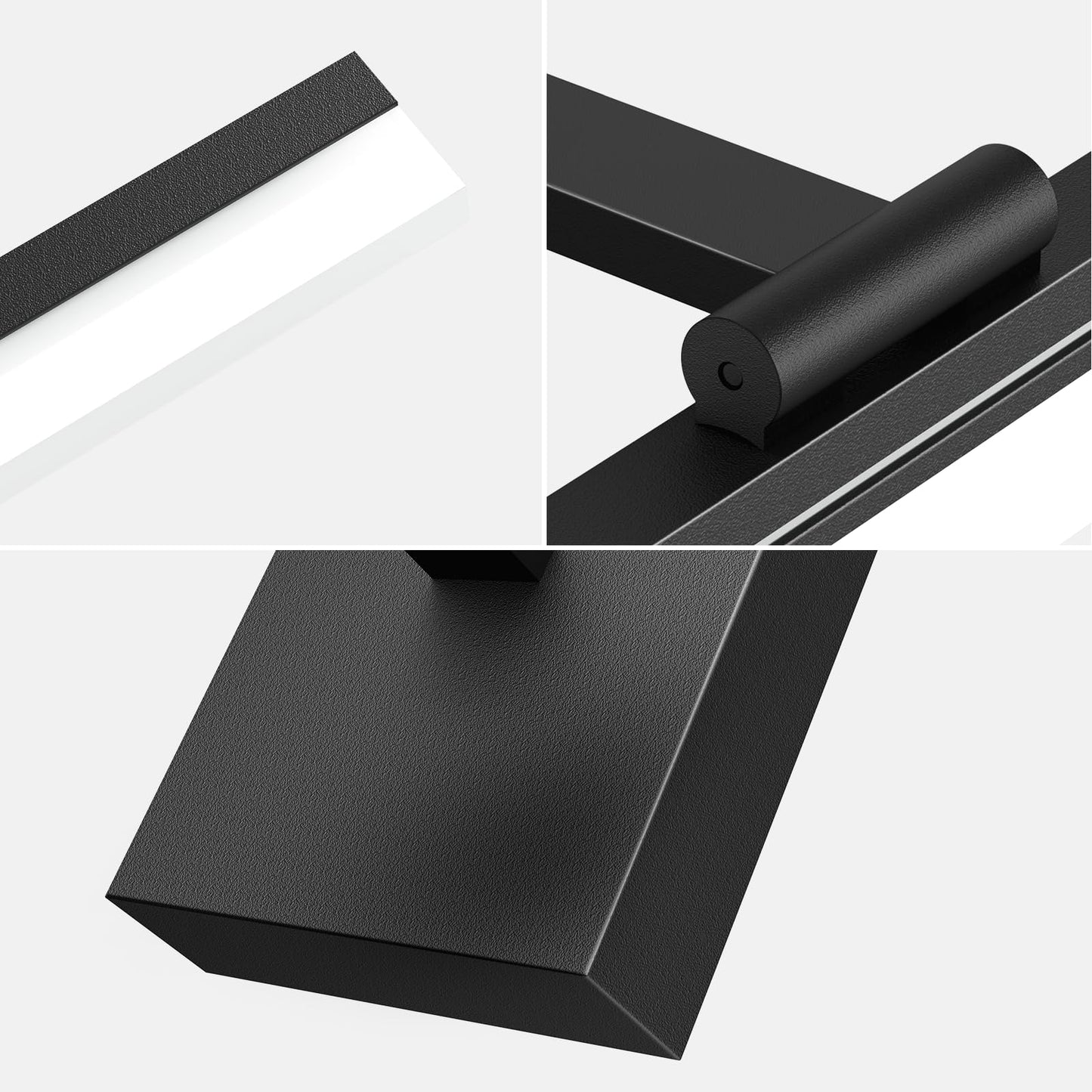 Izorro 40 Inch Modern Led Vanity Light Bar For Bathroom  Ip44 (Dimmable & Adjustable & Retractable) Black Bathroom Lighting Fixtures Over Mirror 6000K