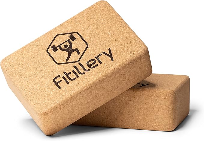 Fitillery Yoga Block, Resilient Material, Easy to Grip, Comfortable Edges - 2 PACK