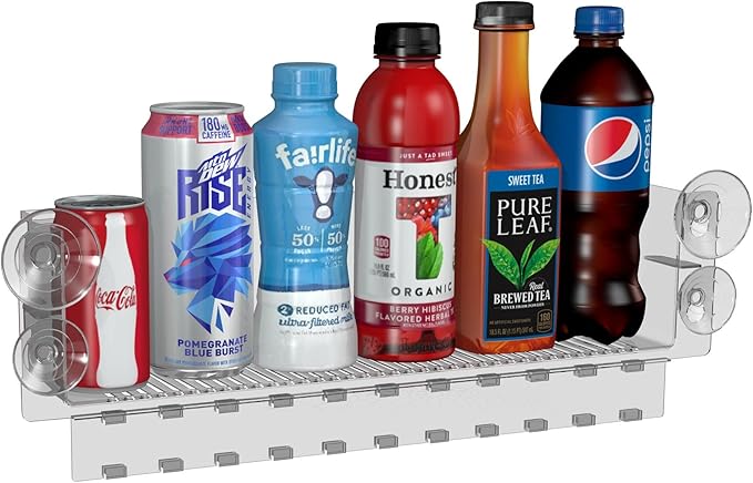 Display Technologies Refrigerator Organizers and Storage - Drink Organizer for Glass Door - Soda Can Organizer for Refrigerator (Pack of 10)