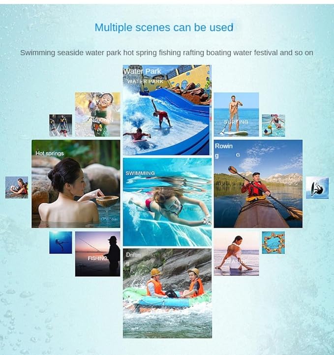 Waterproof Bag with Adjustable Waistband and Touch Sensitive Screen, Keeping Your Phone and Valuables Dry, Perfect for Drifting, Swimming, Kayaking, Rowing, Fishing (White)…