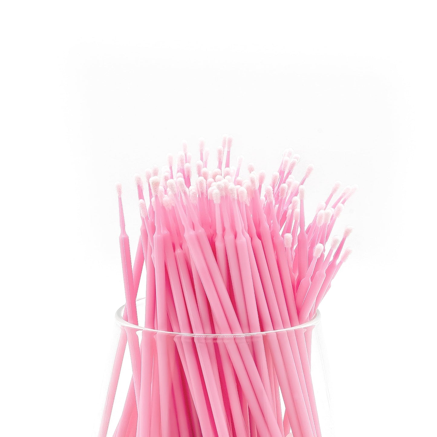 i-Laesh 200Pcs Medium Tip Micro Brushes - Microswabs for Eyelash Extensions - Microbrush Applicators Brush - Cotton Swabs Qtips