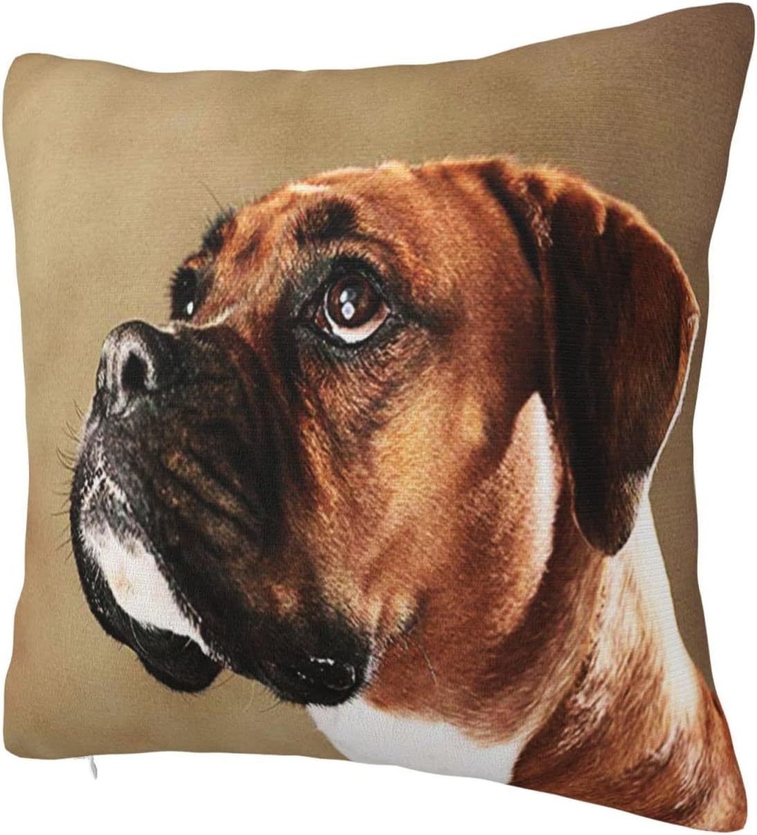 Boxer Dog Throw Pillow Covers 18x18 Inch Farmhouse Home Room Decor for Bedroom Living Room Sofa Car Cushion Pillow Case