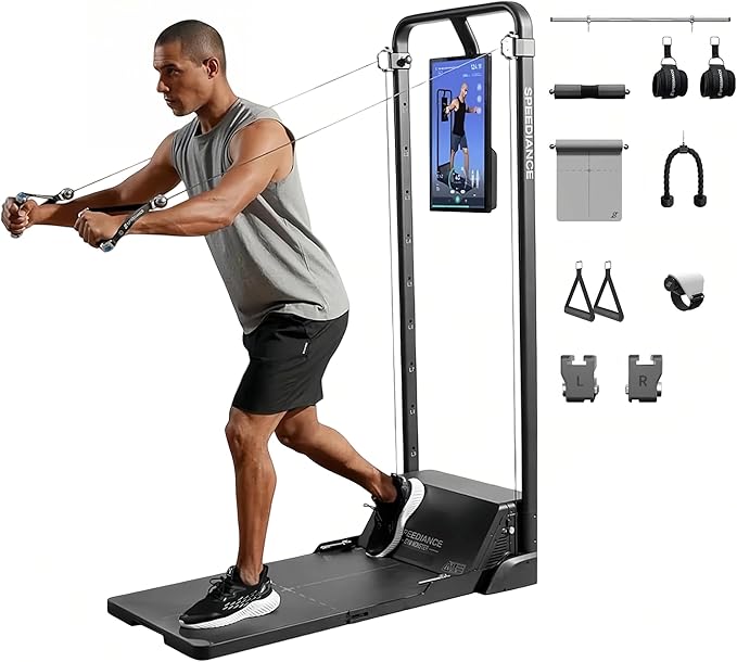 Speediance Gym Monster Smart Home Gym, Multifunctional Strength Training Machine, Smith Machine Power Cage Workout Statio...