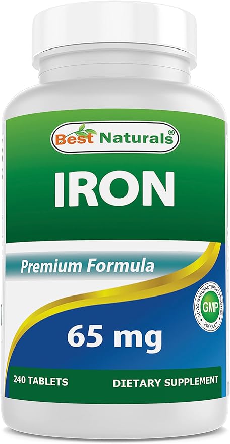 Iron 65 mg & Vitamin B12 6000 mcg