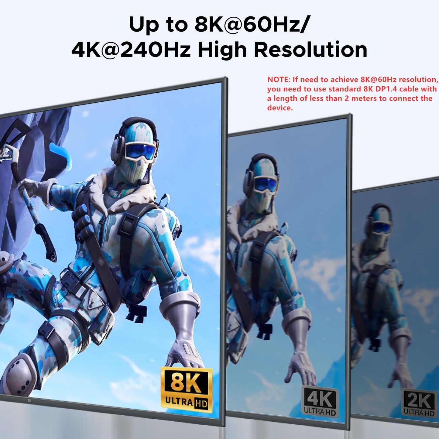 UGREEN 8K@60Hz Displayport KVM Switch 2 Monitors 2 Computers, Aluminum with 4 USB 3.0 Ports for 2 Computers Share Dual Monitors Keyboard Mouse Printer with 2 USB Cables/Power Adapter/Controller