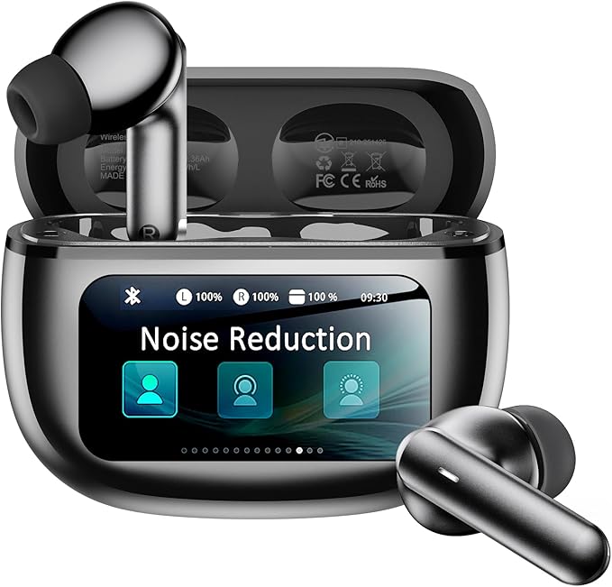 Wireless Earbuds, Ear Buds Active Noise Cancelling with Charging Case, 6.0 Bluetooth Earbuds with AI Clear Calls, 40H Play...
