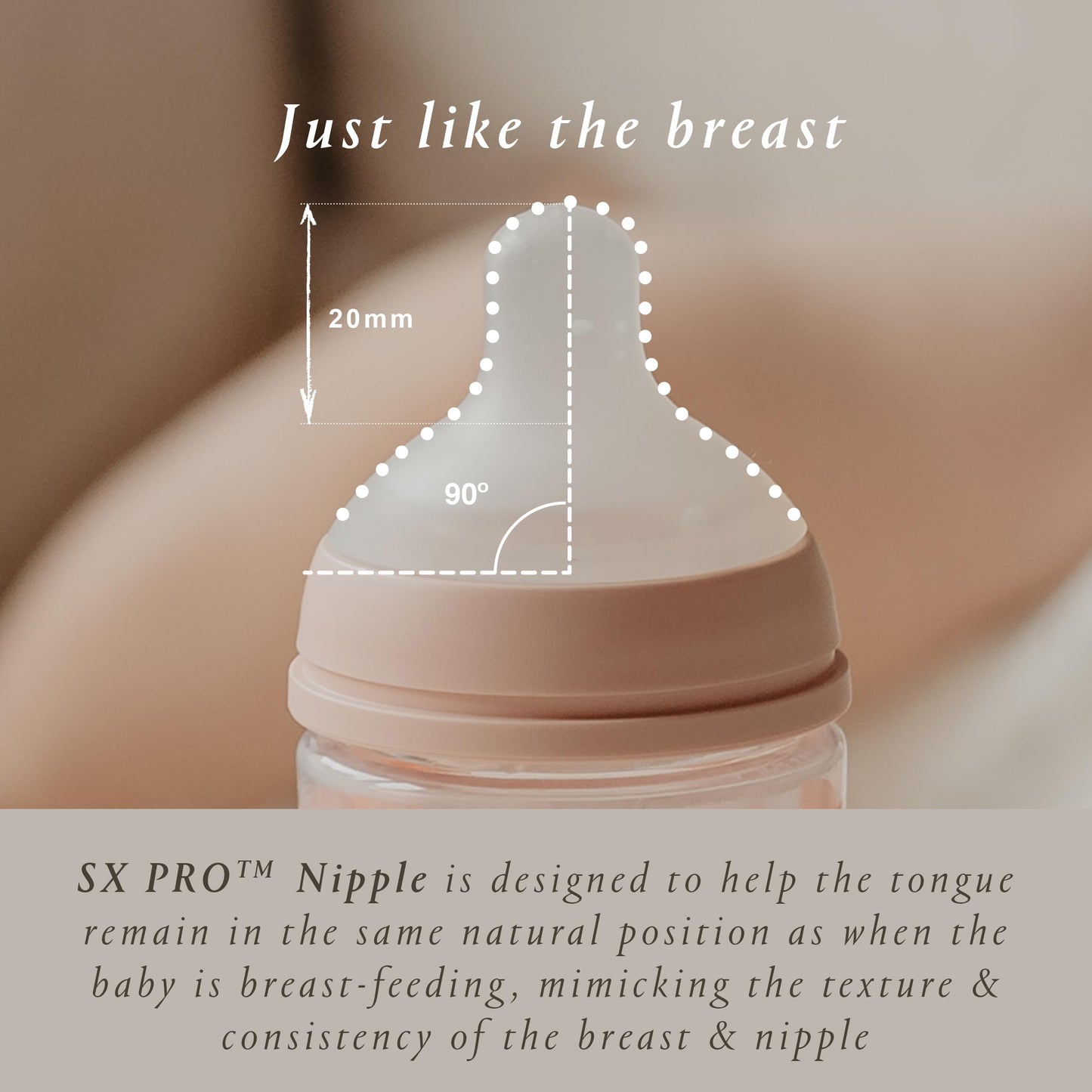Suavinex Bonhomia Glass Baby Bottle with SX PRO Silicone Nipple, Anti Colic Baby Bottles, Baby Bottles for Breastfed Babies, 3 Pack, Mint/Beige