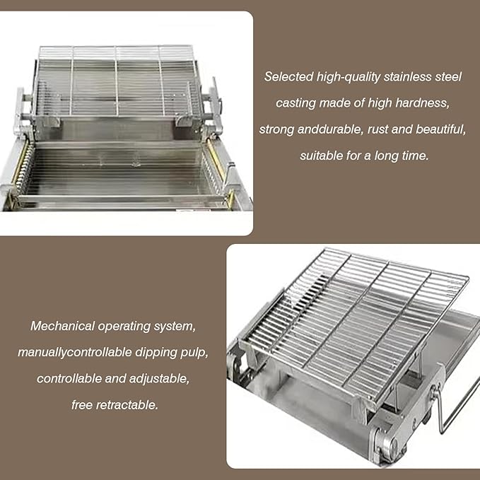 Commercial Donut Automatic Temperature Regulating Coating Machine 1500W 24L Oil Tank,15-20 Pcs/time,Donut Coater & commercial donut glazer machine,suitable for small cakes&donuts (Donut Coating)