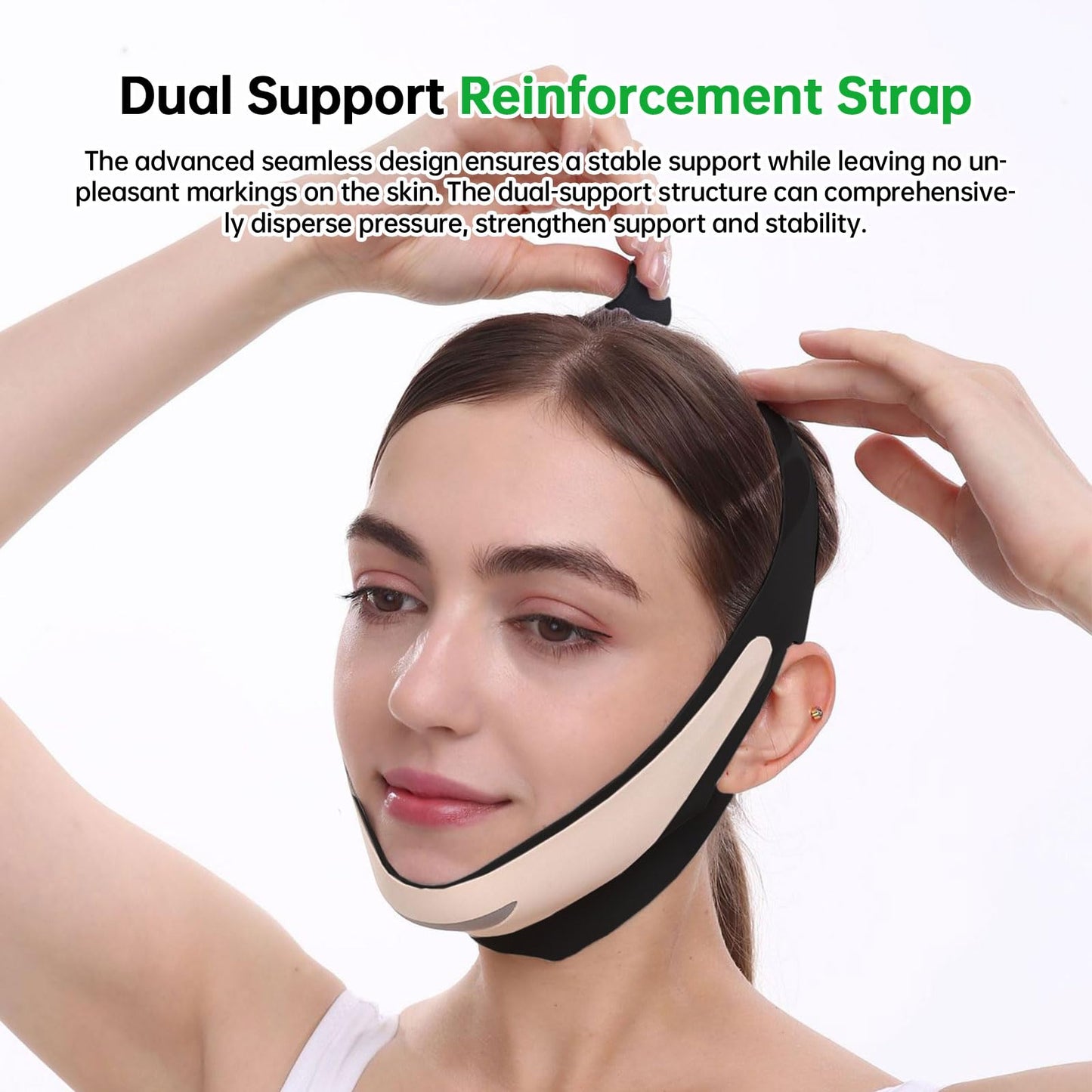 NapNinja:Your SlumberSaver.Chin Strap for snoring.The Adjustable Chin Strap Made of Lycra Material is Suitable for Everyone. It Effectively Prevents Mouth Breathing Anti snoring Device.
