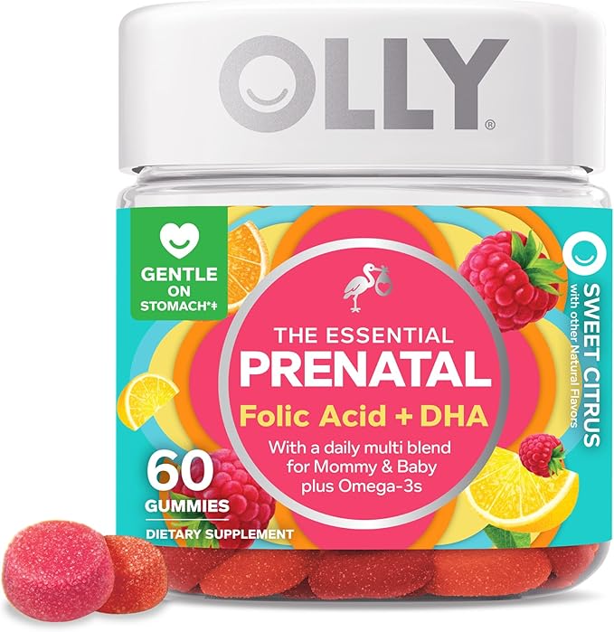 OLLY Kids Multivitamin Gummy Worms 70 Count Prenatal Gummy Multivitamin 60 Count