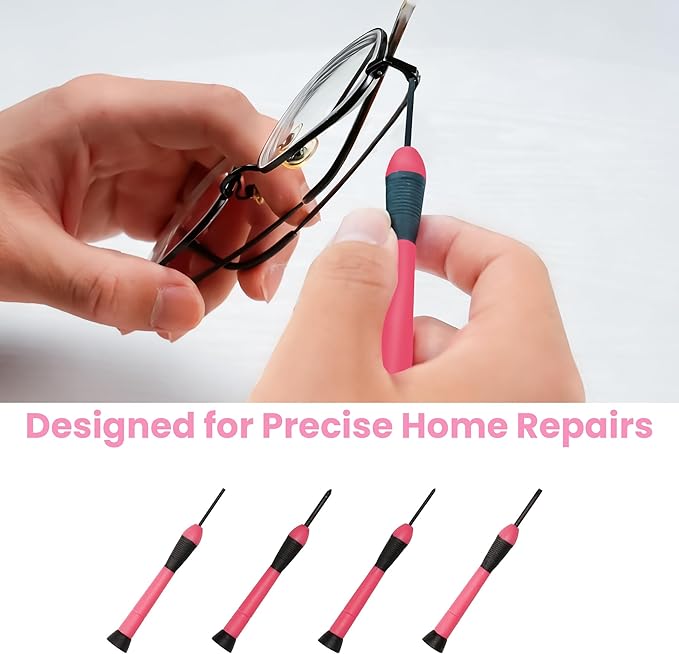 50-Piece Pink Tool Set for Women, Household Small Tool Set with Storage Toolbox for Home Repairs, Hand Tool Kit for College, Dorm, Office