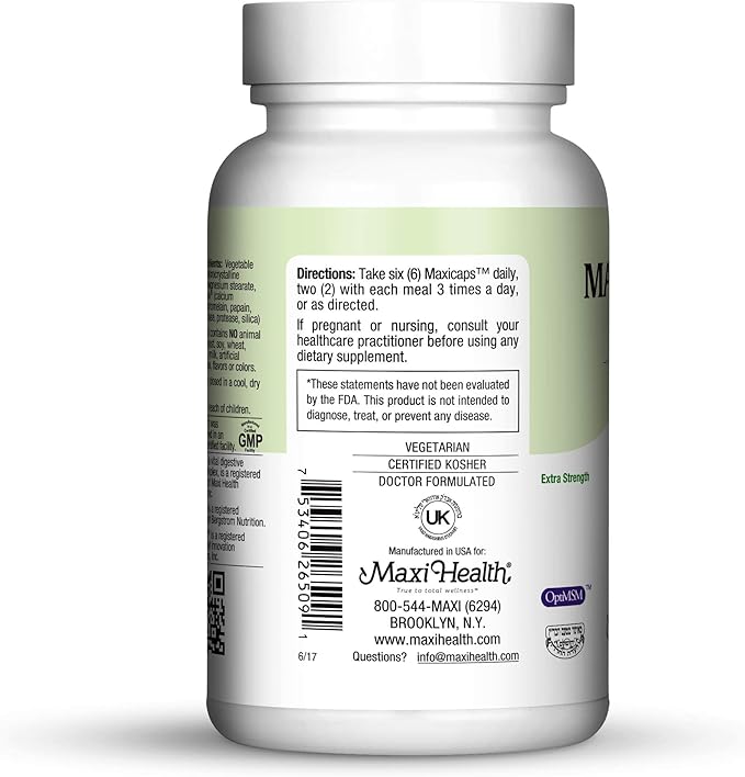 Maxi Health Allergy Support Vitamin C with MSM Sinus & Nasal Health, 90 Count