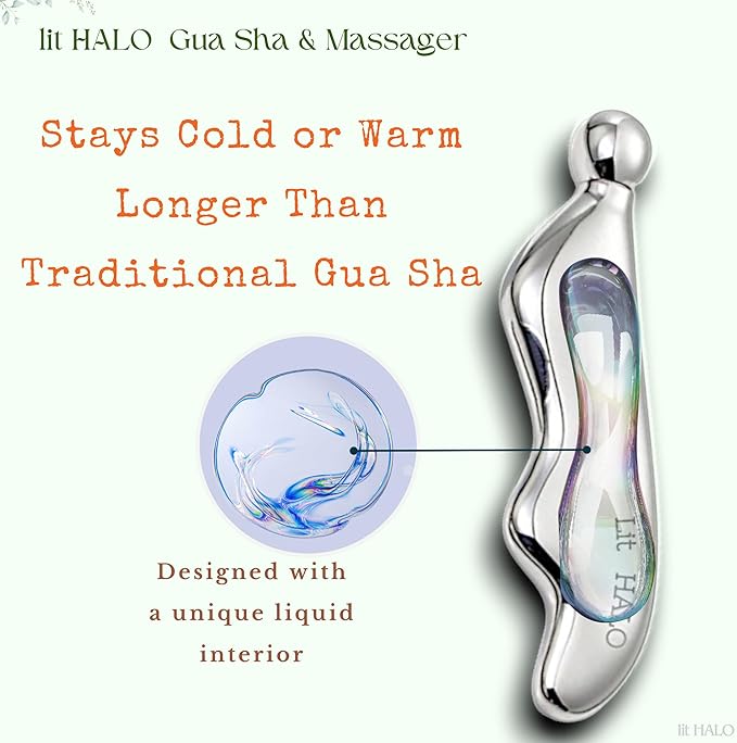 4-in-1 Stainless Steel Gua Sha & Massager | Facial Sculpting, Neck & Body Lymphatic Drainage, Muscle Tension Relief, Puffiness Reducer, Circulation Booster