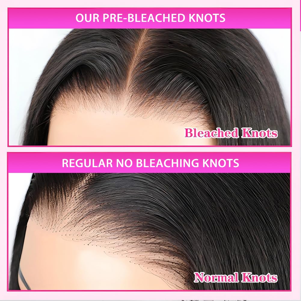22 inch Curly 7X5 Glueless Wigs Human Hair Pre Plucked Pre Cut Pre Bleached Knots,Wear and Go Water Wave Lace Front Wig with Nat
