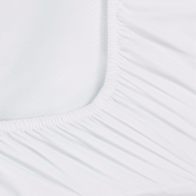 CaSaJa White 3 Pack Bassinet Sheet Set, Silky Soft Handfeel with Comfy Napping Surface for Baby Boy and Girl, Flexible Fit Various Kinds of Cradle and Bessinet Mattress Up to 15" x 30" and Breathable