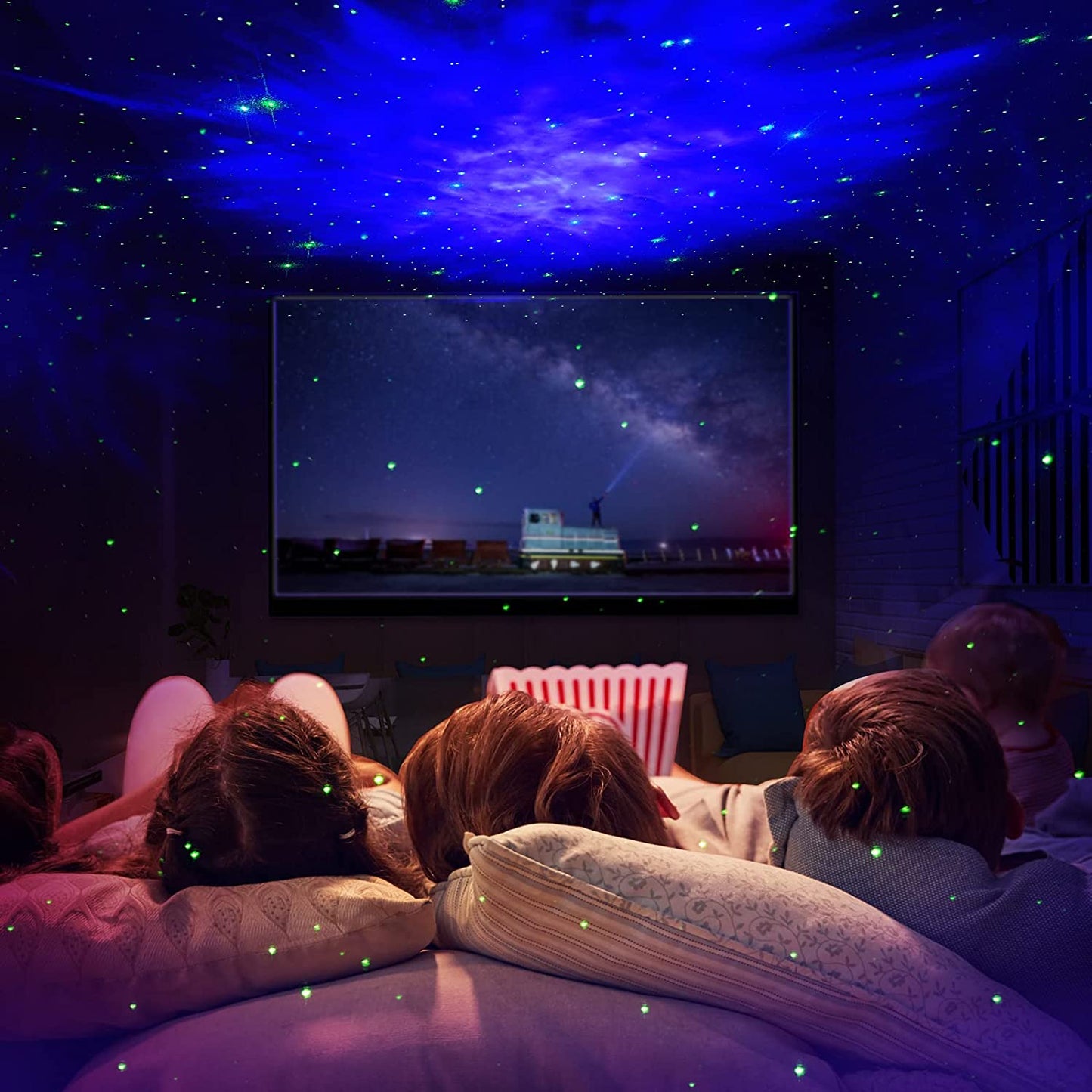 Sfour Star Projector Led Lamp - Galaxy Night Light, Astronaut Design, Black Gold, Remote & Timer, Ideal For Kids & mature-themeds, Model A-S-123