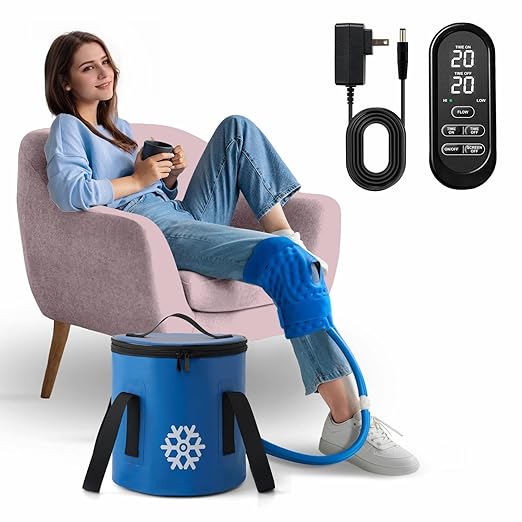 GALINAND Ice Machine for Knee After Surgery 2.0, Portable Cold Therapy Machine for Knee Replacement, Ice Therapy for Post ...