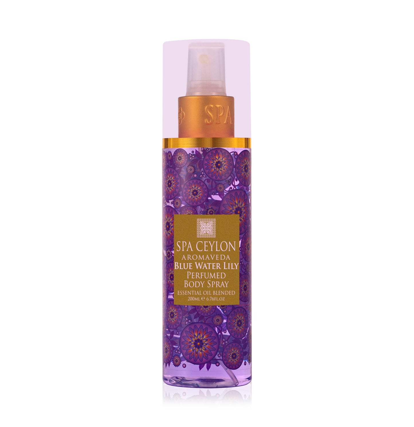 SPA CEYLON Blue Water Lily Body Spray, Aquatic Fruity Floral Mist for Women, Ethereal Scent with Musk, Amber & Vanilla