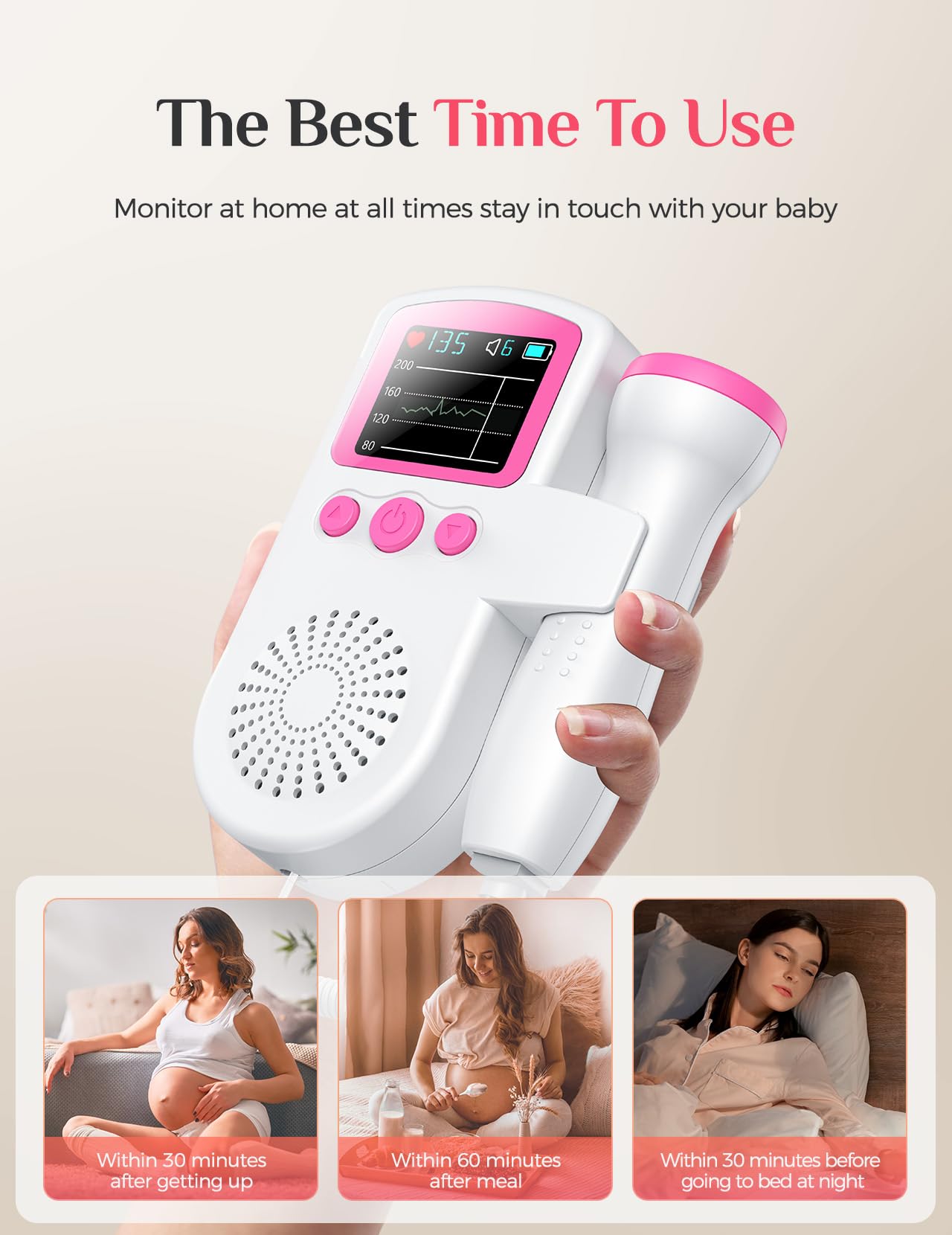 Fiogeo IMEX DOP-Tone II/Monitor, Fetal Doppler Ultrasound, White