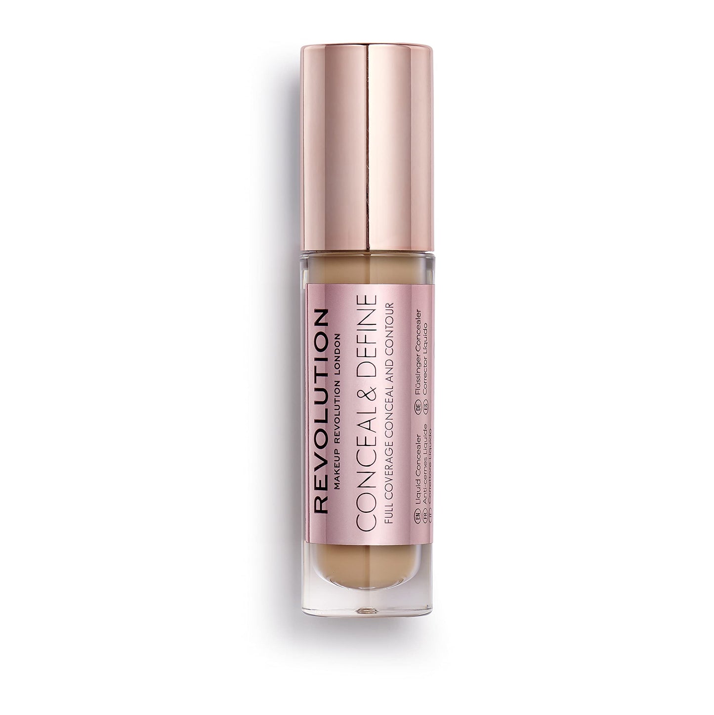 Revolution, Conceal & Define Concealer, Full Coverage & Lightweight, Long-Lasting Matte Finish, Vegan & Cruelty Free, C11 Medium