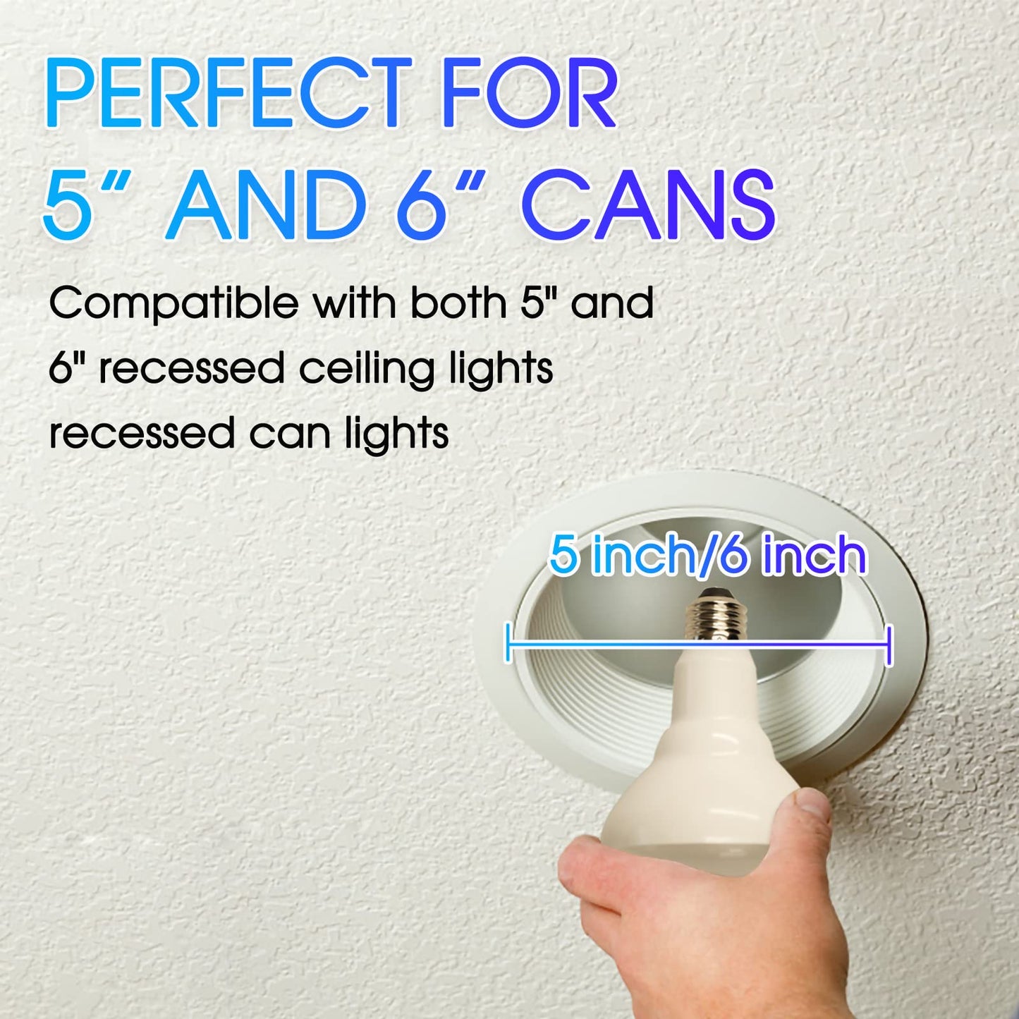 Energetic Br30 Led Recessed Light Bulb, 11W=75W, Dimmable, 2700K Soft White, 900Lm, 6-Pack, Ul Listed