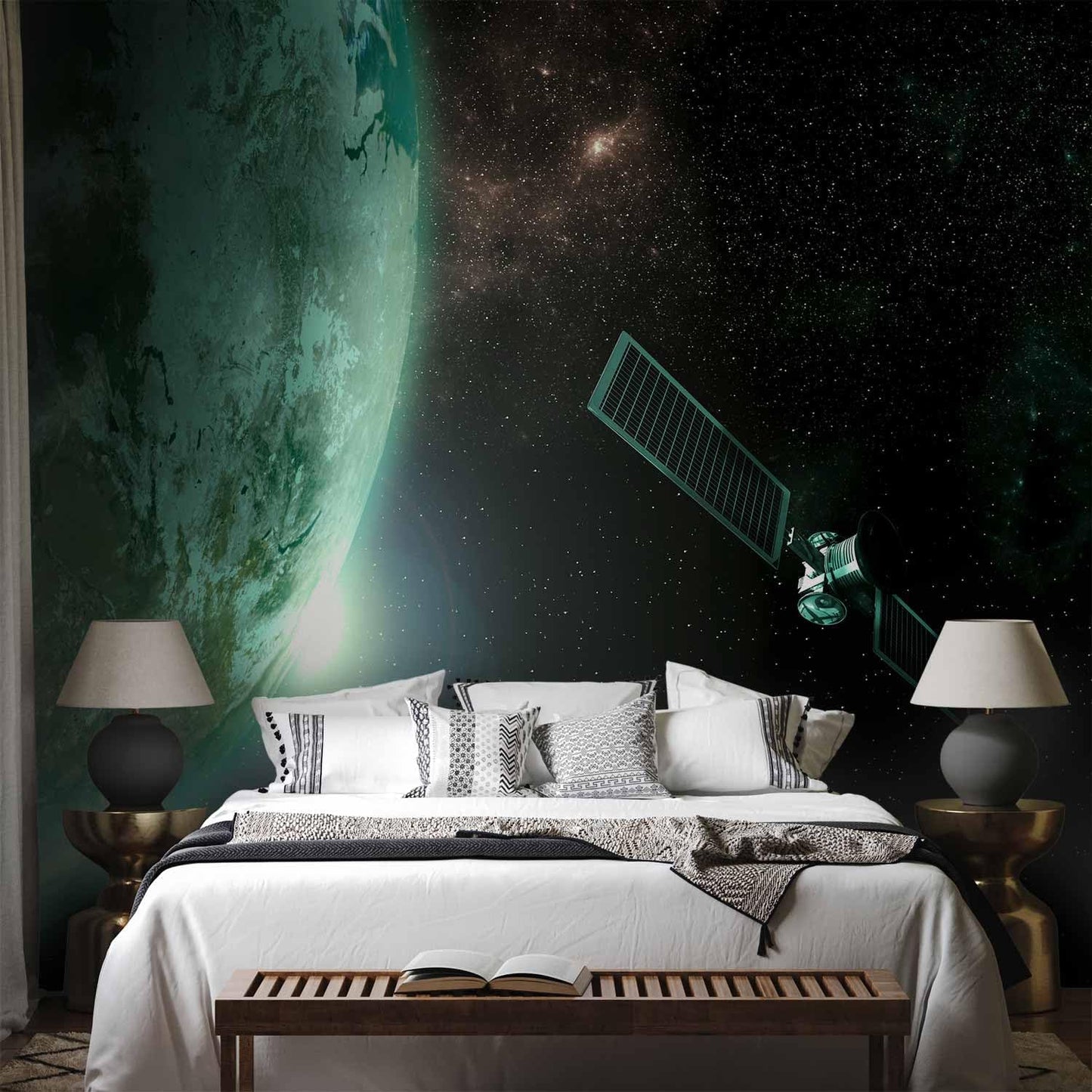 artgeist Wall Mural Cosmos Galaxy 96x69 in - Peel and Stick Self-Adhesive Wallpaper Removable Large Sticker Foil Wall Decor Print Picture Image Design n-B-0007-a-b