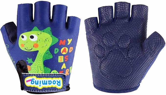 Boyiexin Kids Half Long Finger Climbing Gloves for Age 1-10 Boys Girls Gymnastics Monkey Bars, Good Grip Control Gloves fo...