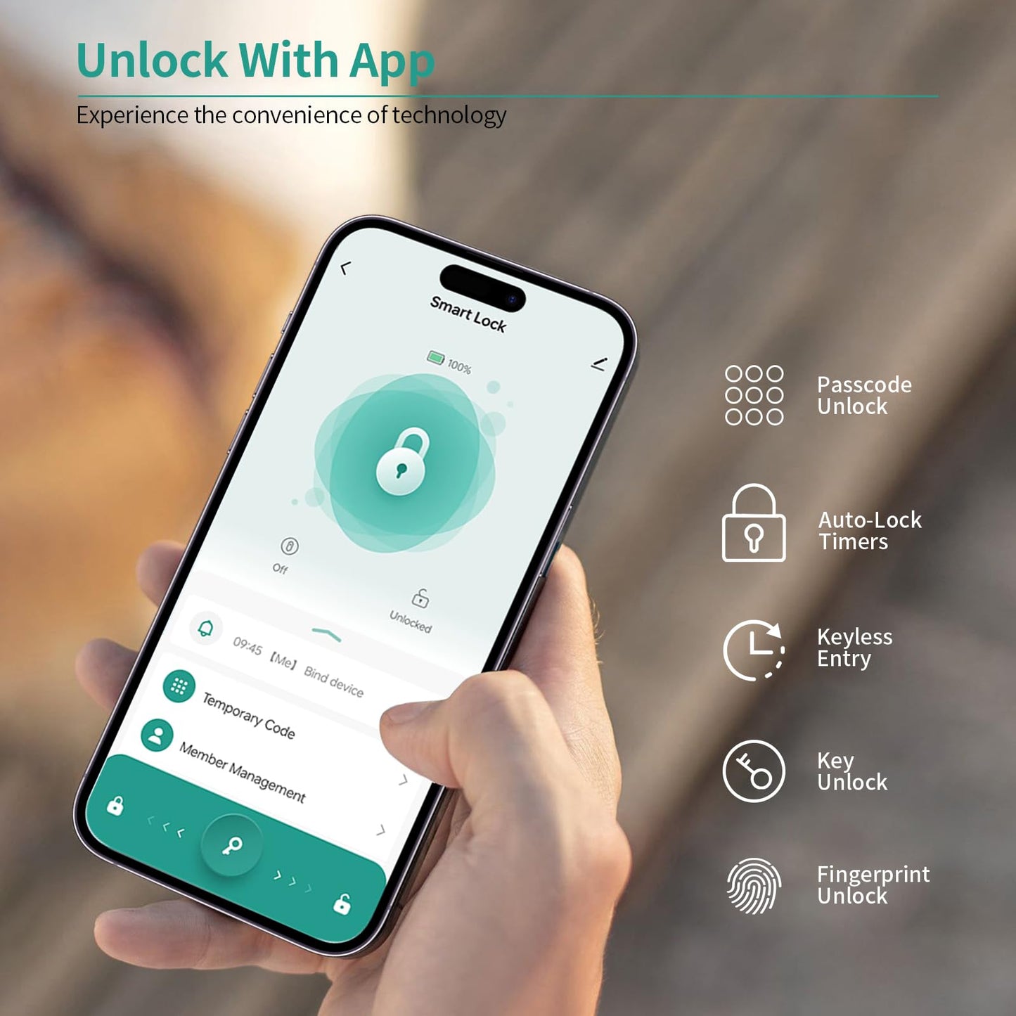 IRONZON Fingerprint Door Knob Fingerprint Door Lock with App Control Smart Door knob for Bedroom, Biometric Door Lock for Apartment Office and Garages