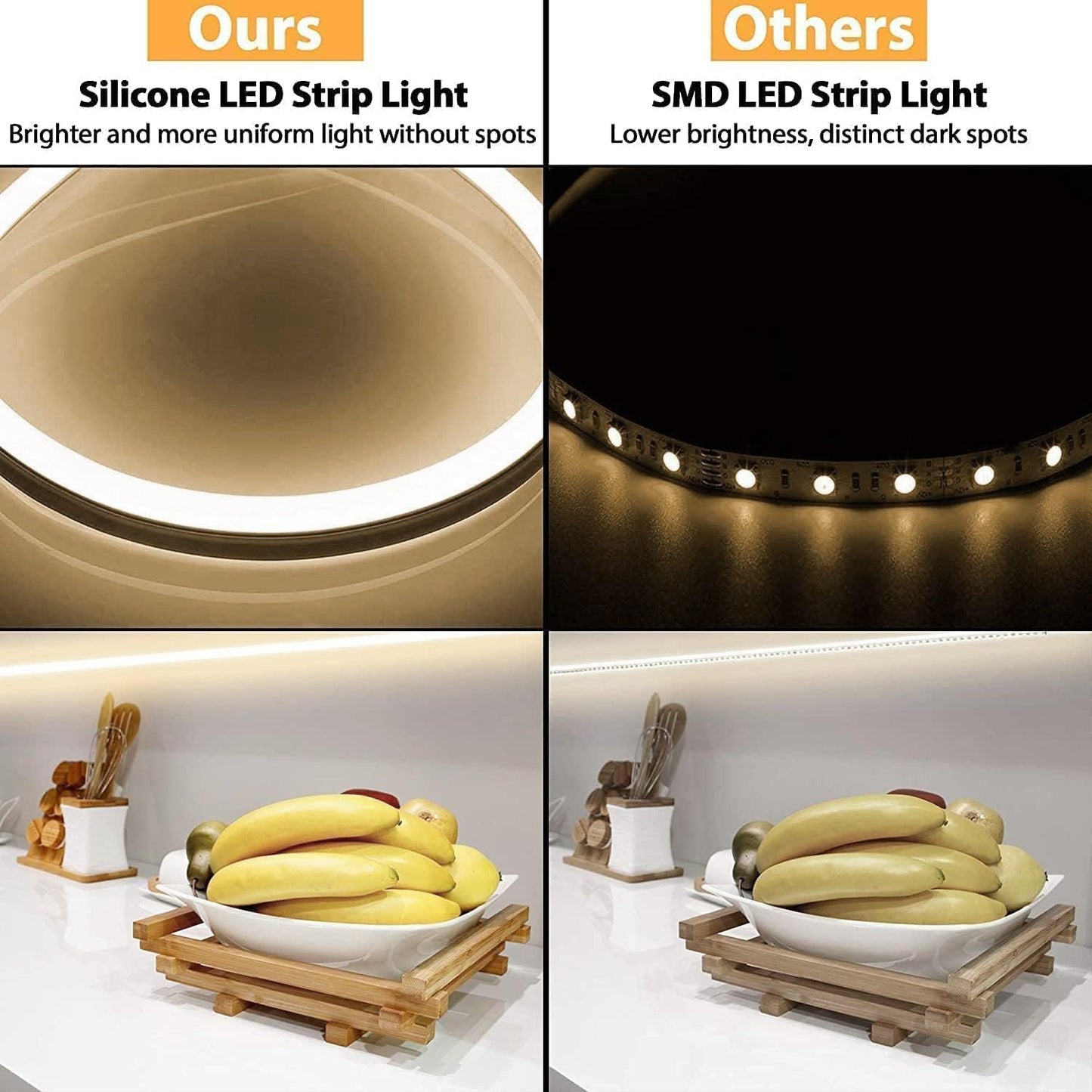 Lamomo LED Neon Strip Lights, 12V Dimmable Waterproof 16.4ft, Neutral White Silicone, Model 10ww