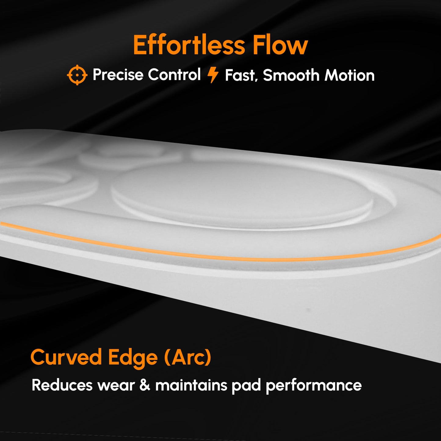 ESPTIGER ICE V2 Gaming Mouse Skates for Logitech G PRO X Superlight 2 - Smooth PTFE Replacement Feet, 2.5D Curved Edges, 3M Adhesive, White