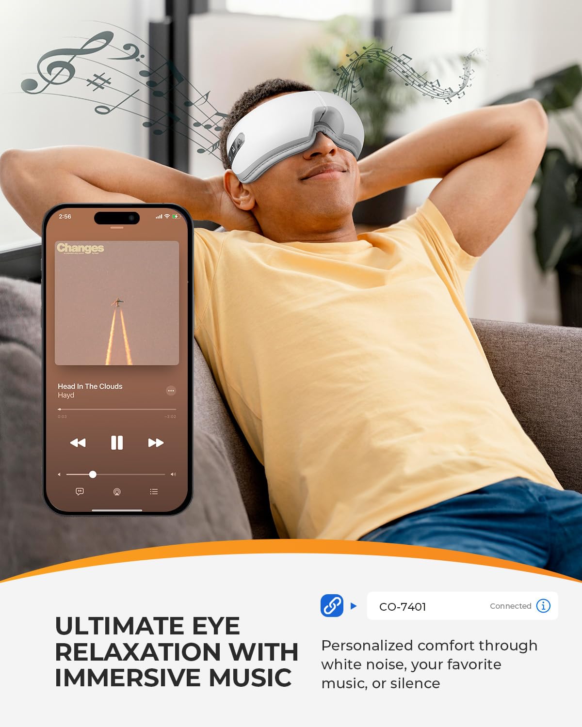 CooCoCo Eye Massager with Heat, Relaxation Birthday Gifts for Mom Dad Women Men Her Him, Heated Eye Mask for Migraine & Headache Relief, Dry Eyes, Improved Sleep