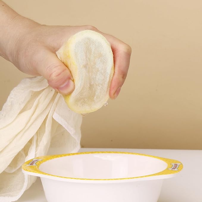 8 PCS Reusable Cheese Cloths for Straining, 20x20 Inch Hemmed Cheesecloth, 100% Cotton Unbleached Cloth Strainer for Coffee Brewing Cooking, Baking, Juicing, Straining, Cheese Making