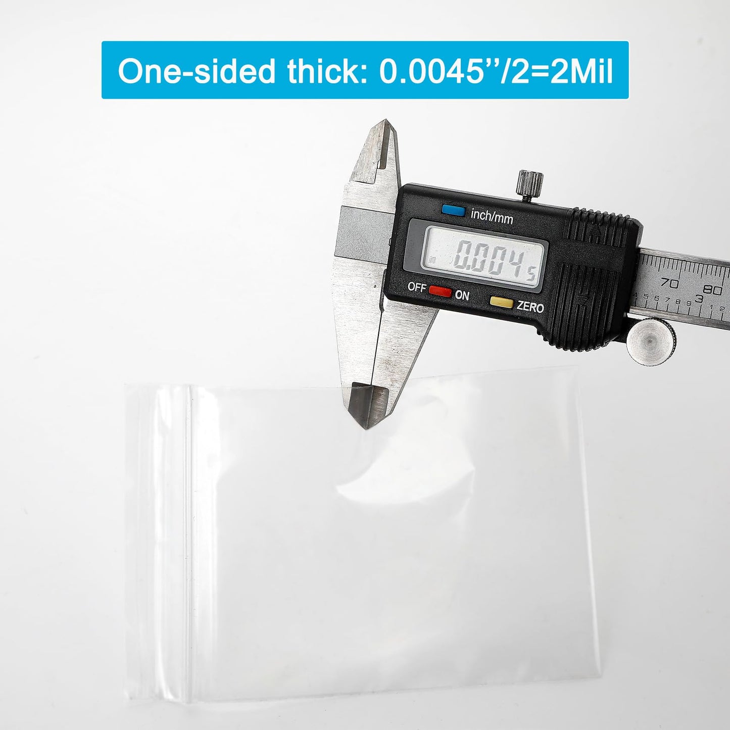 1.5''x 1.5'', (Pack of 100) 2 mil Thick Clear Plastic Reclosable Zip Poly Bags with Resealable Lock Seal Zipper for Photo, Jewelry, Bakery, Treats, Travel, Storage, Packaging & Shipping…