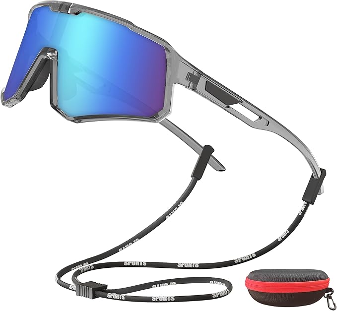YAMAZI Cycling Sunglasses for Men Women Sports Sunglass Polarized UV Protection for Bicycle Running Baseball Glasses
