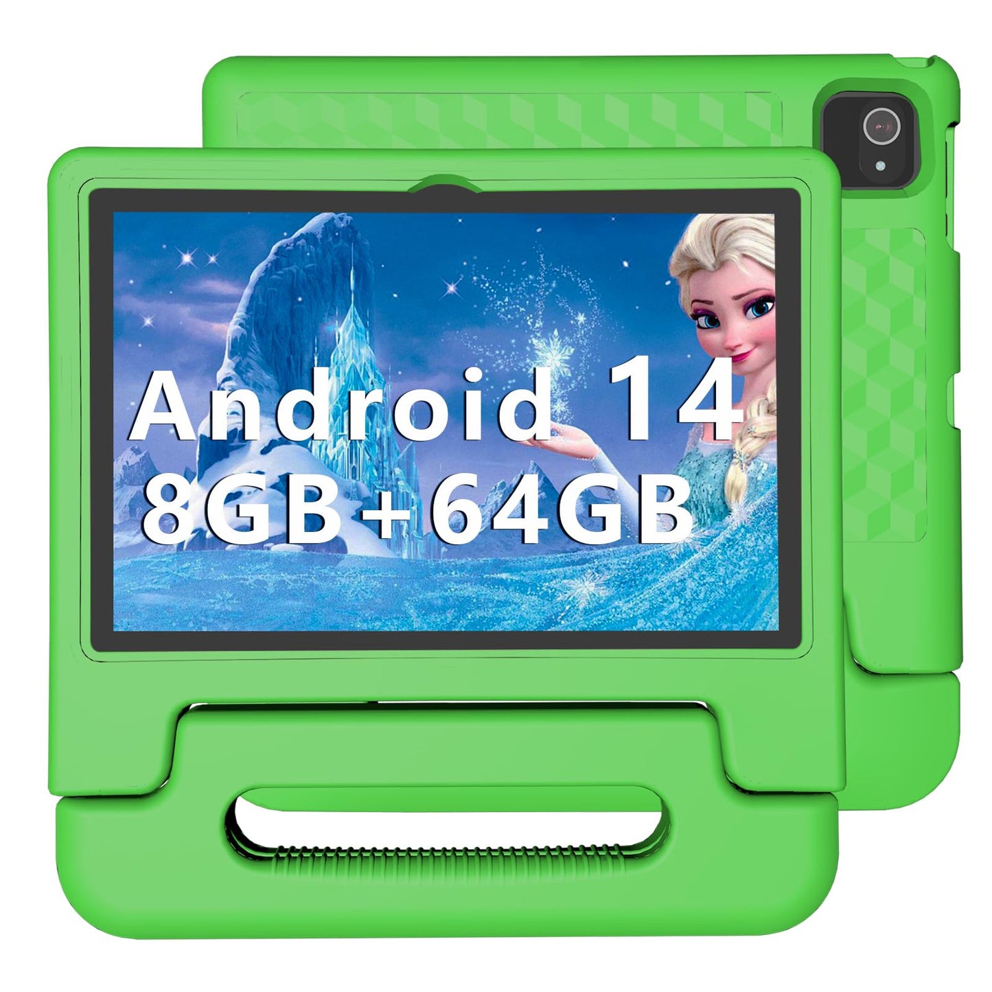 Itdulcet Kids Tablet, 10 Inch Android 14 Tablet For Kids, 8Gb Ram 64Gb Rom Octa-Core Fast-Charging Battery Toddler Tablets With