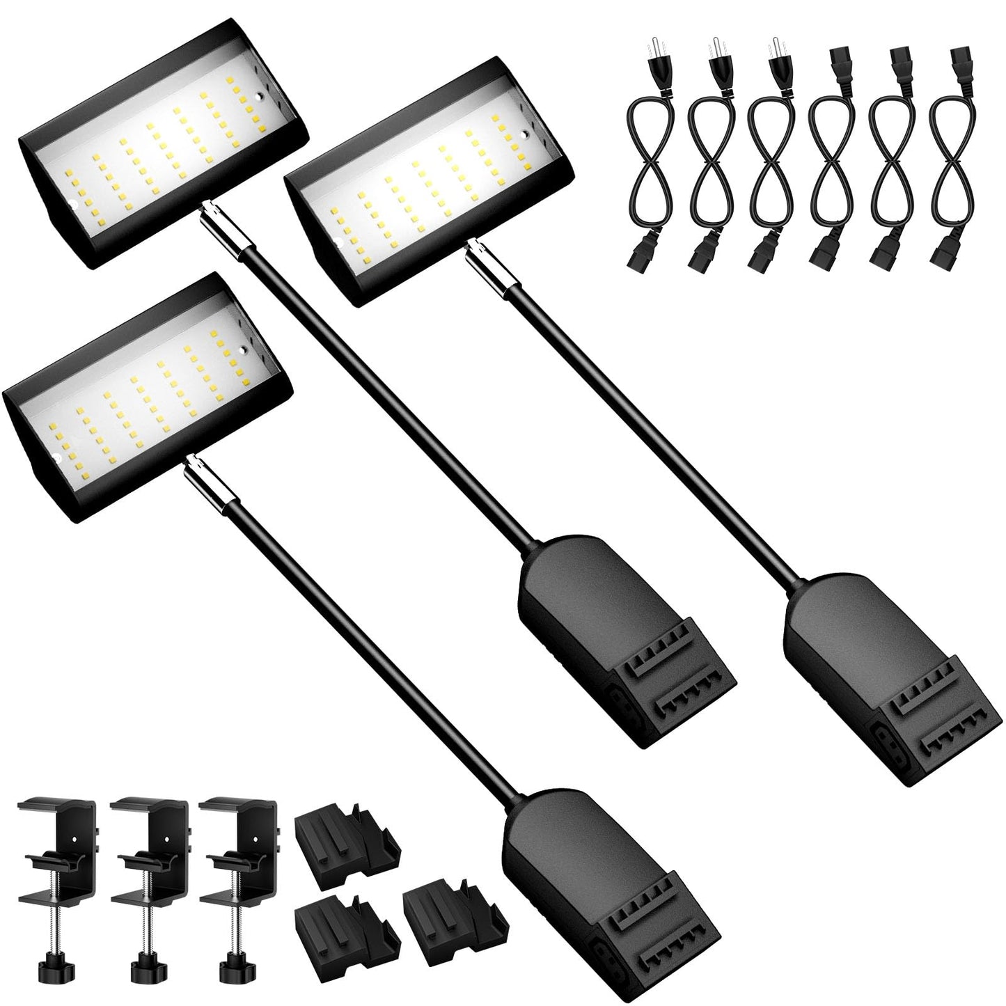 Trade Show Booth Lights, LED Display Lighting For Trade Shows,Portable Exhibit Arm Lighting,Connectable Craft tradeshow Lights I