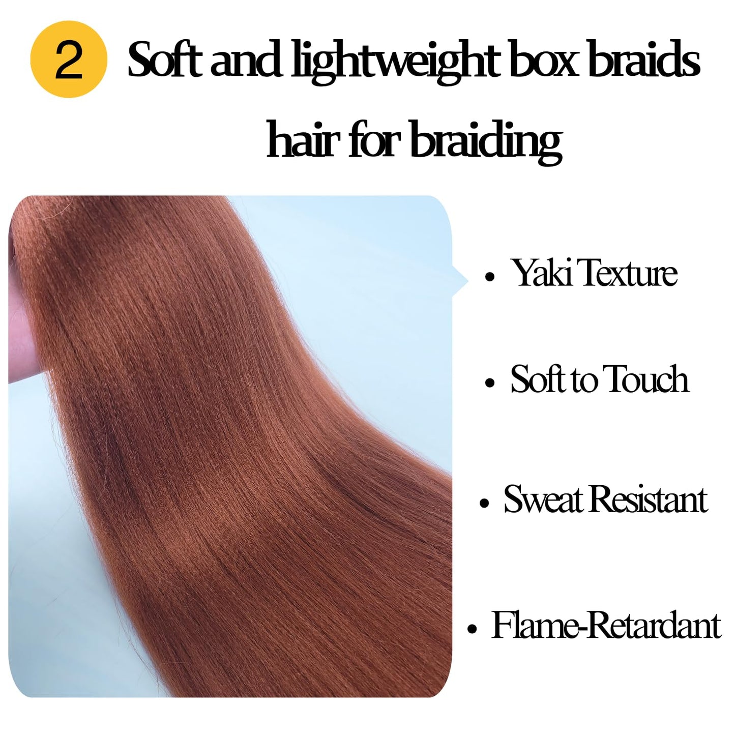 Brown Pre-stretched Braiding Hair hypoallergenic ez braid Color 30 pre stretched braiding hair Extensions for Knotless Box Braid