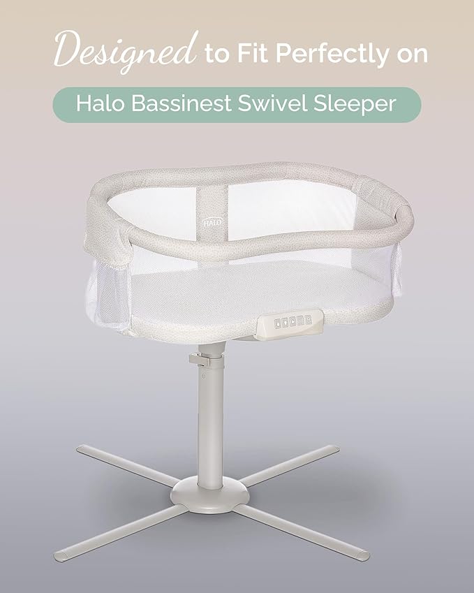 Halo Bassinest Fitted Sheets, Fits Halo BassiNest Sleeper Swivel, Flex, Glide, Premiere & Luxe Series Sleeper and Other 18x30 Bassinet Mattress - Buttery Soft Stretchy Jersey Fabric, 3 Pack