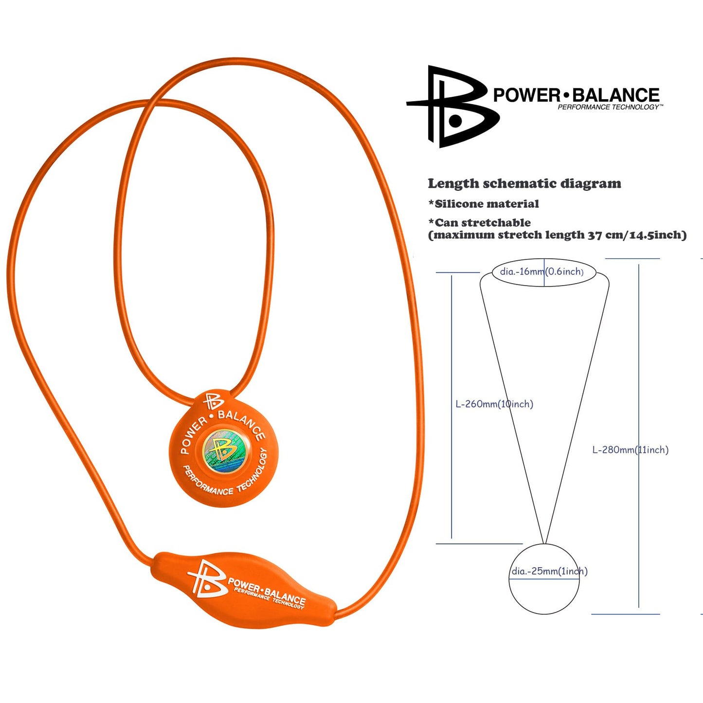 Power Balance Silicone Rubber Wristbands Bracelets Sports and Silicone Pendant Necklace for Men and Women