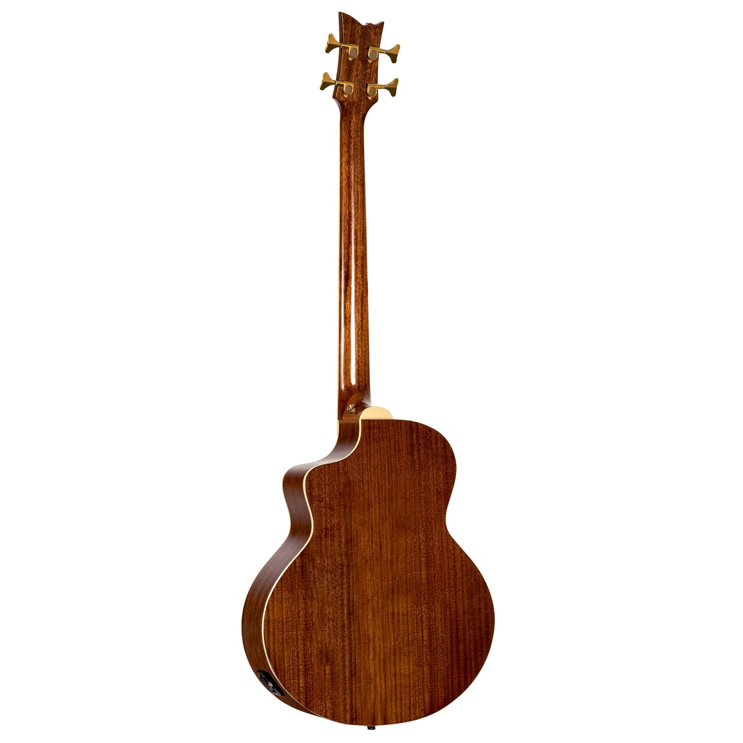 Ortega Guitars Deep Series 4 String Acoustic Bass Guitar, Right-Handed, Black, (D8Ce-4)